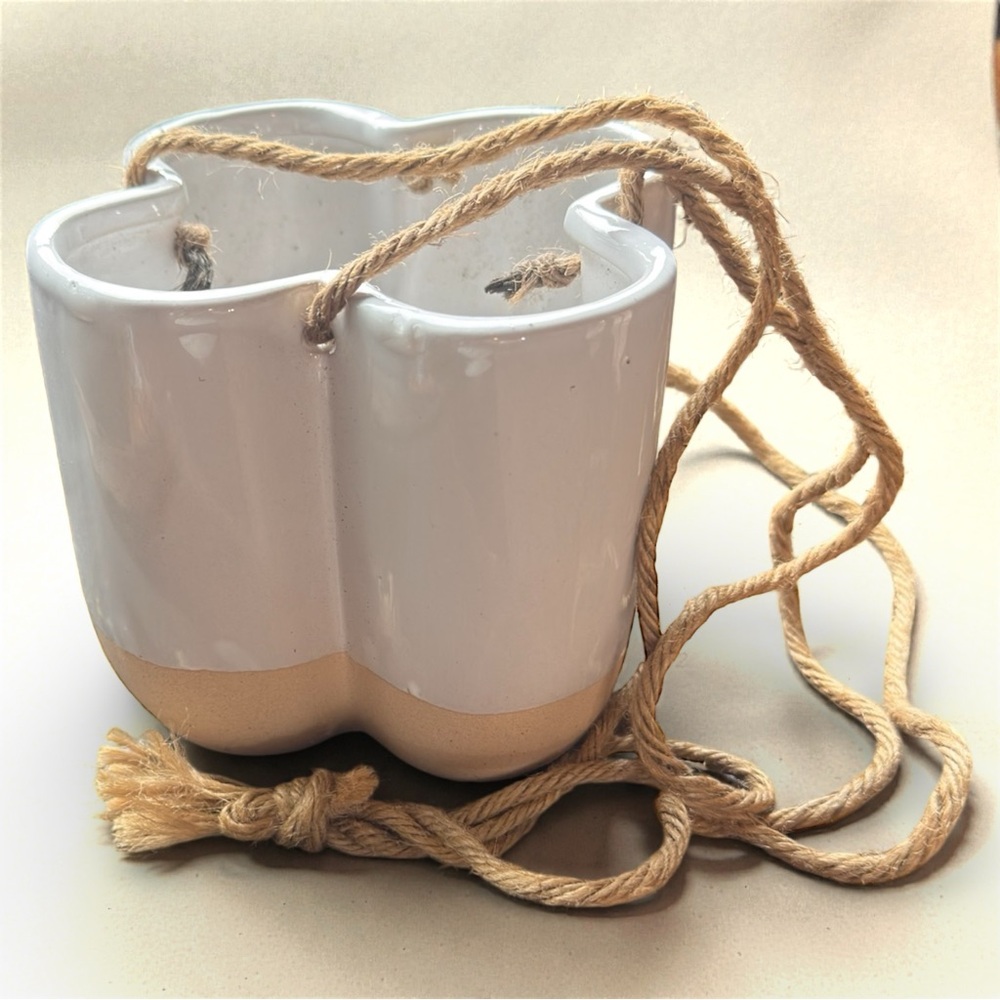 Boho Hanging Planter Pot - Ceramic Wall Planter